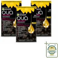 Garnier 3 x - Olia 5 - Haarkleuring - Lichtbruin - Zonder Ammoniak - 60% Olie - Permanente Kleur - Wasstrips - Haarkleuring - Haarkleur - Permanent Haarkleuren - Lichtbruin - Haarverf