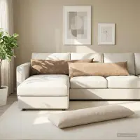 vidaXL Kussensloop 2 st HEERLEN Taupe 40 x 145 cm Chenille Stof