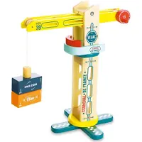 Vilac - Houten Hijskraan met Magnetische Containers - 34 cm Hoog - Hout