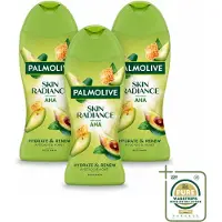 Palmolive 3 x – Douchegel – Skin Radiance Avocado Honey – 250 ml - Wasstrips - Douchegel - Exfoliatie - Huidverzorging - Stralende Huid - Avocado