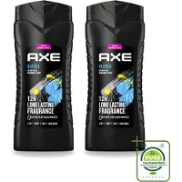 Axe 2 x XL - 3-in-1 Douchegel - Alaska - Ocean Air & Bergamot - 12hrs Long Lasting Scent - 400 ml - Grootverpakking - Vaatwasstrips - Douchegel - Oceaanlucht - Bergamot - Frisheid - 3-in-1