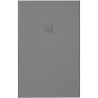 ZEZA Grade Douchevloer - 100x190cm - antislip - antibacterieel - mineraalmarmer - rechthoek - mat cemento (grijs) 400000000000019424
