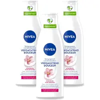 Nivea 3 x - Gezichtsreiniger - Droge en Gevoelige Huid - Amandelolie - Hydramine - 200 ml - Voordeelverpakking - 3 stuks