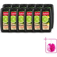 Tahiti 12 x - Douchegel - Citroen & Kokosolie - Hydraterend - 250 ml - Bulkverpakking - Douchegel citroen kokosolie - Douchemop - Hydraterende douchegel