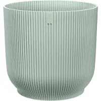 Elho Vibes Fold Rond 35 - Grote Bloempot voor Binnen - 100% gerecycled plastic - Ø 34.9 x H 32.4 - Sorbet groen