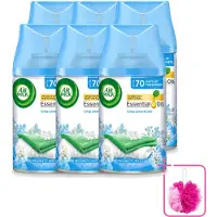 Air Wick 6 x - Luchtverfrisser Navulling - Fris Linnen & Lila - Automatische Spray - 250 ml - Bulkverpakking - Luchtverfrisser - Douchemop - Geurverspreider