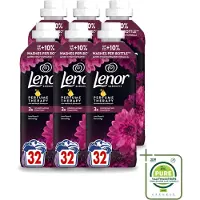 Lenor 6 x – Wasverzachter – Lotus Flower & Diamond Figs – 32 Wasbeurten – 675 ml - Grootverpakking - Vaatwasstrips - Wasverzachter - Wasmachine - Geur - Wasbeurt - Kleding Verzachten