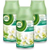 Air Wick 3 x - Luchtverfrisser Navulling - Jasmijn & Witte Bloemen - Automatische Spray - 250 ml - Voordeelverpakking - 3 stuks