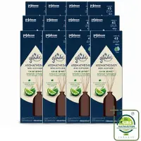 Glade 12 x - Geurstokjes Calm Mind - Aromatherapie Geurverspreiding - 80 ml - Grootverpakking - Vaatwasstrips - Geurstokjes - Ontspanning - Geur - Aromatherapie - Rust