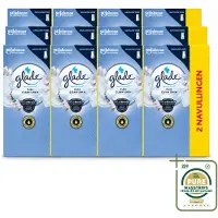 Glade 12 x - Touch & Fresh Navulling - Pure Clean Linen - 2 × 10 ml - Wasstrips - Luchtverfrisser - Geur - Frisheid - Geurverspreiding - Geurhoudend