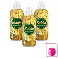 Robijn 3 x – Wasverzachter – Bohemian Blossom – 765 ml - Bulkverpakking - Wasverzachter - Douchemop - Bloemige geur