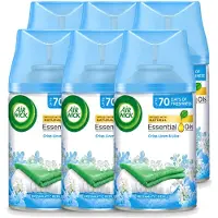 Air Wick 6 x - Luchtverfrisser Navulling - Fris Linnen & Lila - Automatische Spray - 250 ml - Voordeelverpakking - 6 stuks
