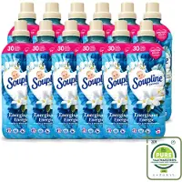 Soupline 12 x – Wasverzachter – Energie Jasmijn & Witte Bloemen – 950 ml - Grootverpakking - Vaatwasstrips - Wasverzachter - Jasmijn - Witte Bloemen - Fris - Energie