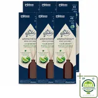 Glade 6 x - Geurstokjes Calm Mind - Aromatherapie Geurverspreiding - 80 ml - Grootverpakking - Vaatwasstrips - Geurstokjes - Ontspanning - Geur - Aromatherapie - Rust