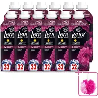 Lenor 12 x – Wasverzachter – Lotus Flower & Diamond Figs – 32 Wasbeurten – 675 ml - Bulkverpakking - Wasverzachter - Douchemop - Wasmachine