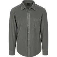 BOSS Regular-fit overhemd van katoenen corduroy
