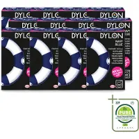 Dylon 12 x - Textielverf - Navy Blue - All-in-One - Inclusief Zout - 350g - Grootverpakking - Vaatwasstrips - Textielverf - Kleding Verven - Kleurstof - Katoen Verven - Stof Verven