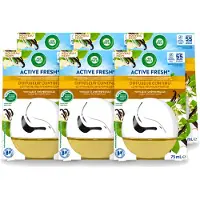 Air Wick 6 x Decosphere - Luchtverfrisser - Vanille & Kamperfoelie - 75ml - Voordeelverpakking - 6 stuks