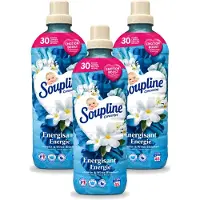 Soupline 3 x – Wasverzachter – Energie Jasmijn & Witte Bloemen – 950 ml - Voordeelverpakking - 3 stuks