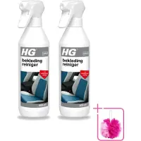 Hg 2 x - Garage - Bekledingreiniger - Met Vuilafstotende Werking - 500 ml - Bulkverpakking - Bekleding reinigen - Douchemop - Vlekken verwijderen