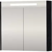 Proline SPK Premium Spiegelkast LED 80x14x74 cm Black Oak