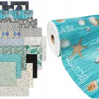 DecoMeister Antislip Badkamermat Decoratief PVC 65x10cm - Diverse Patronen