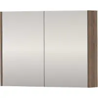 Proline SPK Comfort Spiegelkast Dubbelzijdig 80x14x60 cm Terra Oak