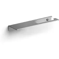 Clou Fold toiletrolhouder met planchet, rvs geborsteld