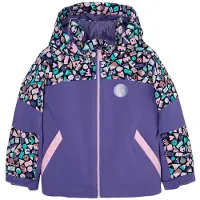 Roxy - Kinder ski jassen - Snowy Tale Jacket True Black Frosty Friends voor Unisex - Kindermaat 2 jaar - Roze