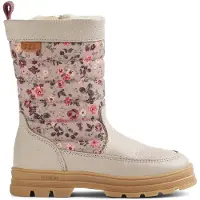 Wheat Snowboots 'Koa' greige / groen gemêleerd / pastelroze / knalrood