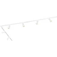 LEDVION - LED Railverlichting 3M + 6 Railspots (Wit - Dimbaar - GU10 Fitting) - 1-Fase