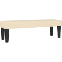 vidaXL Bank Crème 100 x 30 x 30 cm Stof