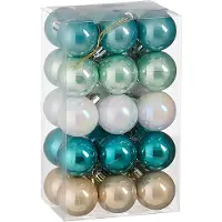 Mica Decorations Kerstballen set | | Ø 4 cm | 30 stuks (5-kleurig)