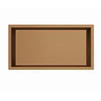 FortiFura Galeria Inbouwnis - 30x60x10cm - Geborsteld koper PVD (Koper)