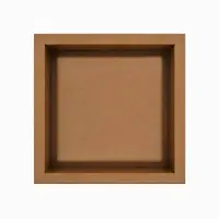 FortiFura Galeria Inbouwnis - 30x30x10cm - Geborsteld koper PVD (Koper)