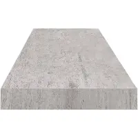 vidaXL Wandschap zwevend 90x23,5x3,8 cm MDF betongrijs