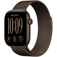 Apple Watch Series 12 GPS + Cellular 42 mm Boîtier en aluminium Dark Bronze avec Milanese Loop Dark Bronze