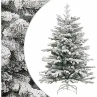 vidaXL - Kunstkerstboom - met - scharnieren - en - sneeuw - 150 - cm
