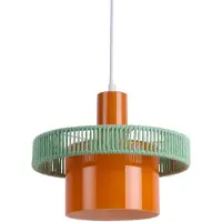 Leitmotiv Firenze Wide LED Hanglamp | 1x E27 25W | Desert orange/misty blue