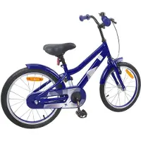 vidaXL Kinderfiets, 18 inch, geschikt voor kinderen van 5-7 jaar, donkerblauw