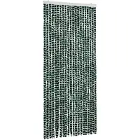 vidaXL Vliegenhor met groene en witte chenille, 90x200 cm