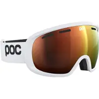 POC - Skibrillen - Fovea Blixten White/Partly Sunny Orange voor Unisex - Wit