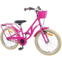 vidaXL Kinderfiets, 24 inch, geschikt voor kinderen van 8-12 jaar, donkerroze