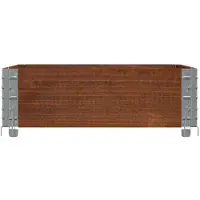 vidaXL Plantenbak 80x60 cm massief grenenhout bruin