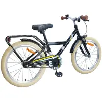vidaXL Kinderfiets, 18 inch, geschikt voor kinderen van 5-7 jaar, zwart