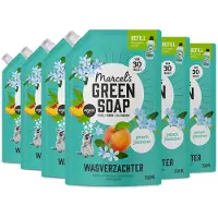 Marcel's Green Soap 6x Wasverzachter Peach & Jasmine Navulling 750 ml
