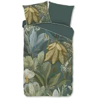 Muller Textil Descanso Dekbedovertrek "Piemonte" - Blauw - (140x220 cm) - 100% Katoen