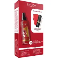 Revlon Uniq One Hair Treatment 2x150ml + Lipstick