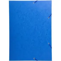 Exacompta 3-klepsmap 59507E A3 Glanskarton Elastiek 32 (B) x 0,5 (D) x 44 (H) cm Blauw 5 Stuks