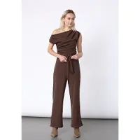 Sisters point Nasa-ju - Dames jumpsuit - D. Chocolate - Maat XS